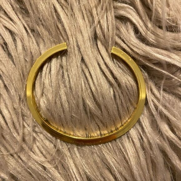 [stella valle] good plated “L” charm bracelet #4 - Picture 9 of 11